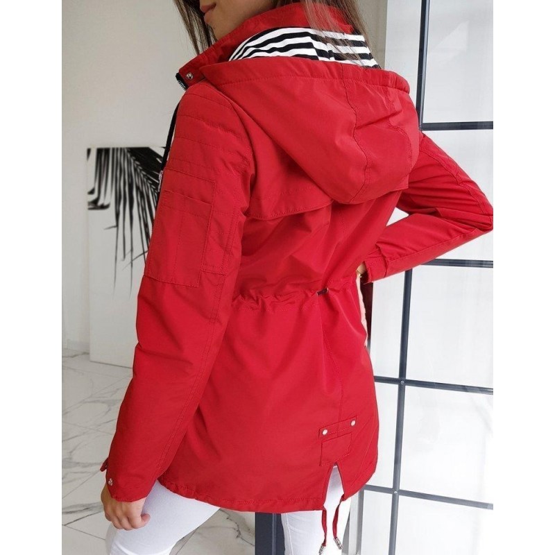 Dámska červená parka STENDI TY1332