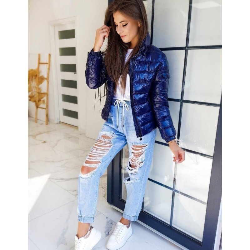 Dámska tmavomodrá prechodná bunda CLASICO MEX TY1335