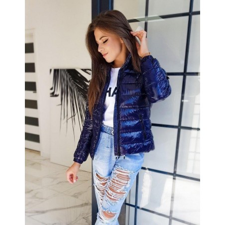 Dámska tmavomodrá prechodná bunda CLASICO MEX TY1335