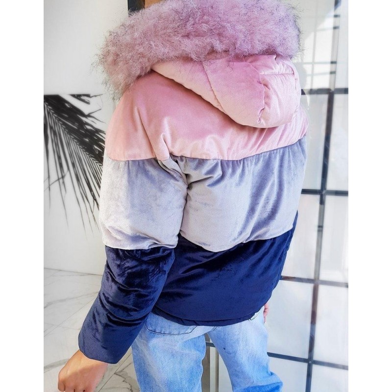 Dámska zimná bunda MUST TRIO TY1336 - tmavomodrá