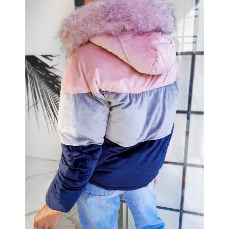 Dámska zimná bunda MUST TRIO TY1336 - tmavomodrá