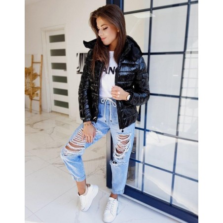 Dámska čierna prechodná bunda CLASICO MEX TY1340