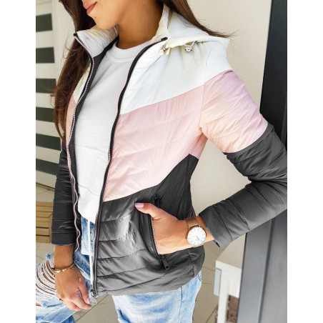 Dámska prechodná bunda TOMMY FULL TY1389 - ružová