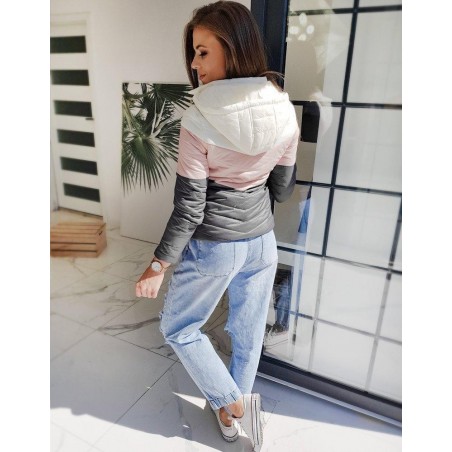 Dámska prechodná bunda TOMMY FULL TY1389 - ružová