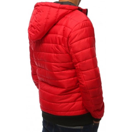 Pánska prešívaná bomber bunda (tx2233) - červená