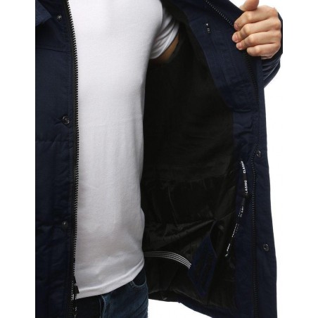 Pánska zimná tmavomodrá bunda TX3111