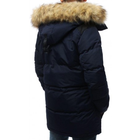Pánska zimná tmavomodrá bunda TX3111