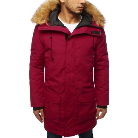 Pánska bordová zimná parka TX3128
