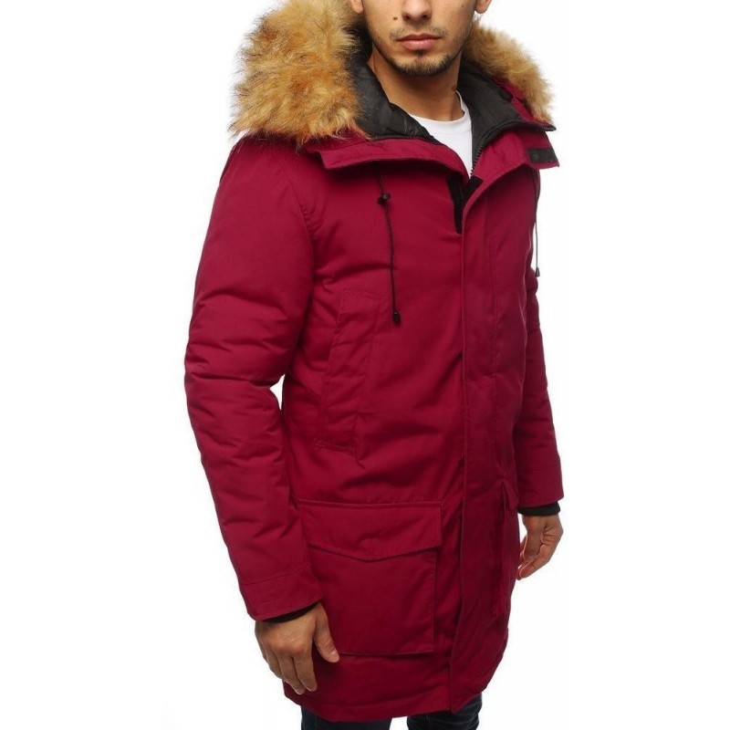 Pánska bordová zimná parka TX3128