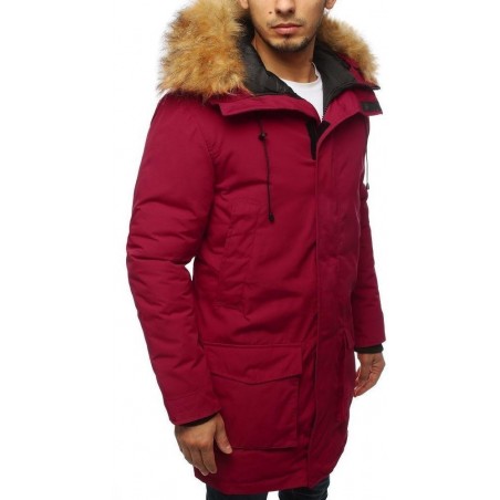 Pánska bordová zimná parka TX3128