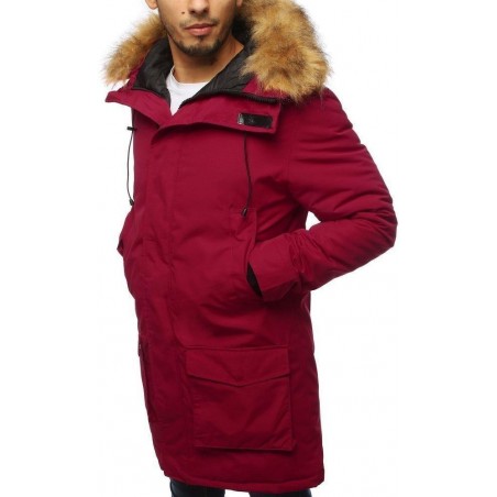 Pánska bordová zimná parka TX3128