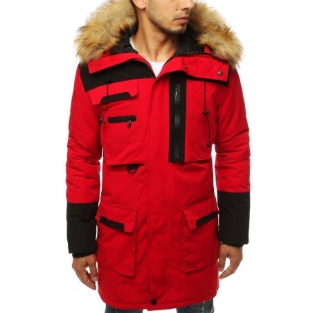 Červená pánska zimná bunda TX3135