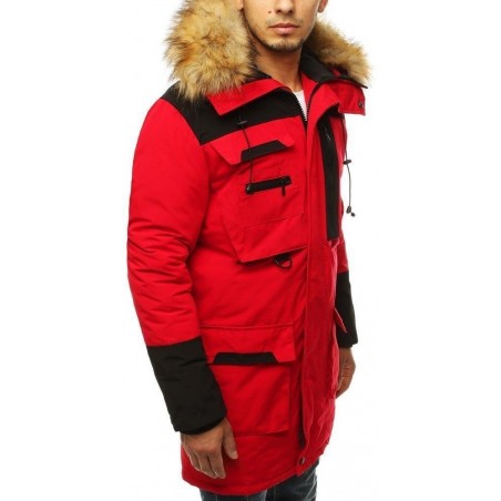 Červená pánska zimná bunda TX3135