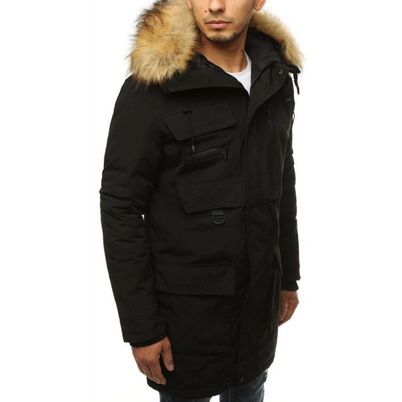 Čierna pánska zimná bunda TX3136