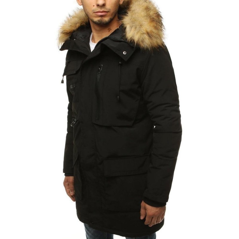 Čierna pánska zimná bunda TX3136