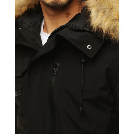 Čierna pánska zimná bunda TX3136