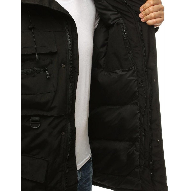 Čierna pánska zimná bunda TX3136