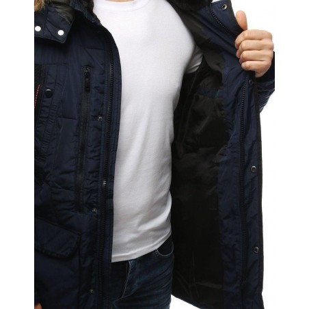 Zimná bunda pre pánov TX3151 - tmavomodrá