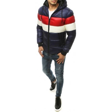 Pánska prešívaná bunda TX3295 - tmavomodrá