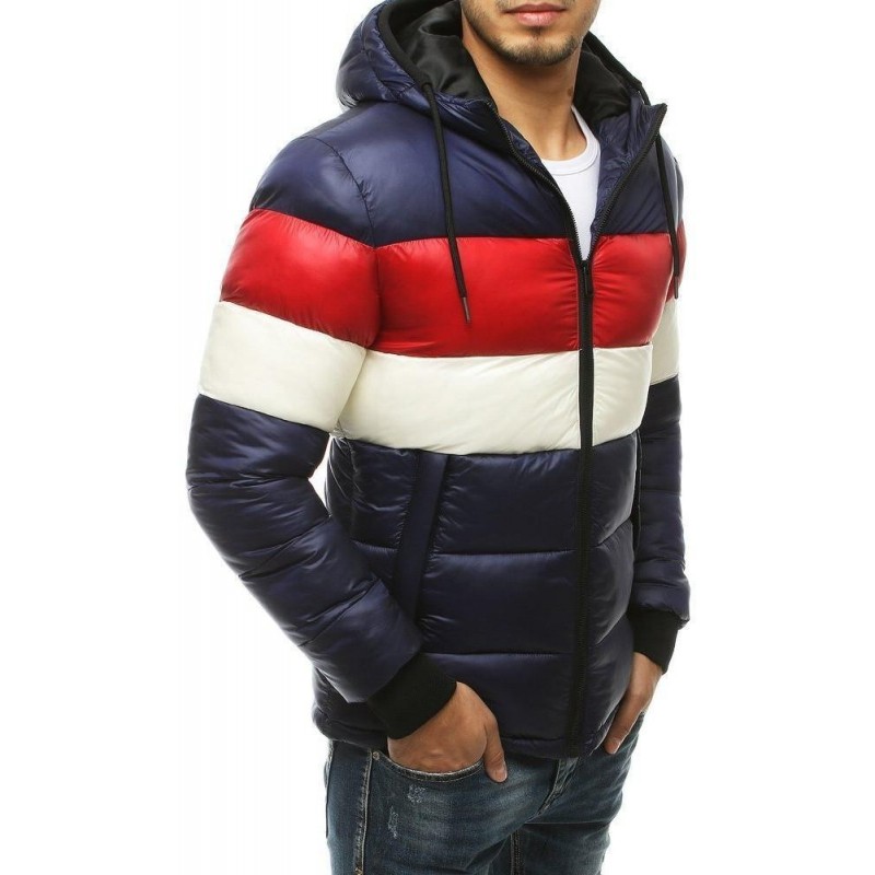 Pánska prešívaná bunda TX3295 - tmavomodrá