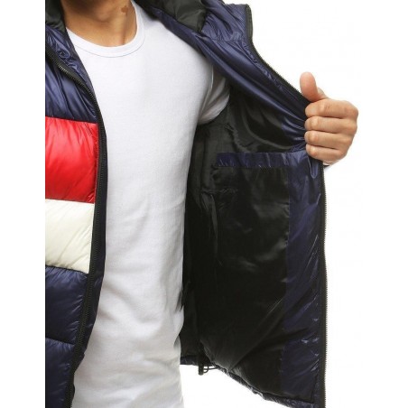 Pánska prešívaná bunda TX3295 - tmavomodrá