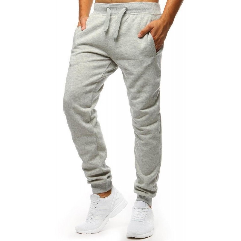 Pánske jogger tepláky UX2623 - sivé