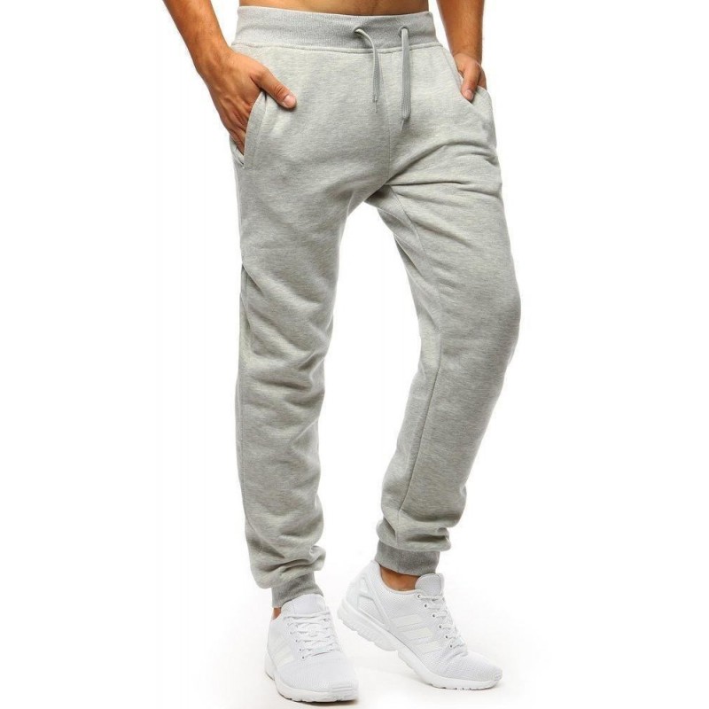 Pánske jogger tepláky UX2623 - sivé
