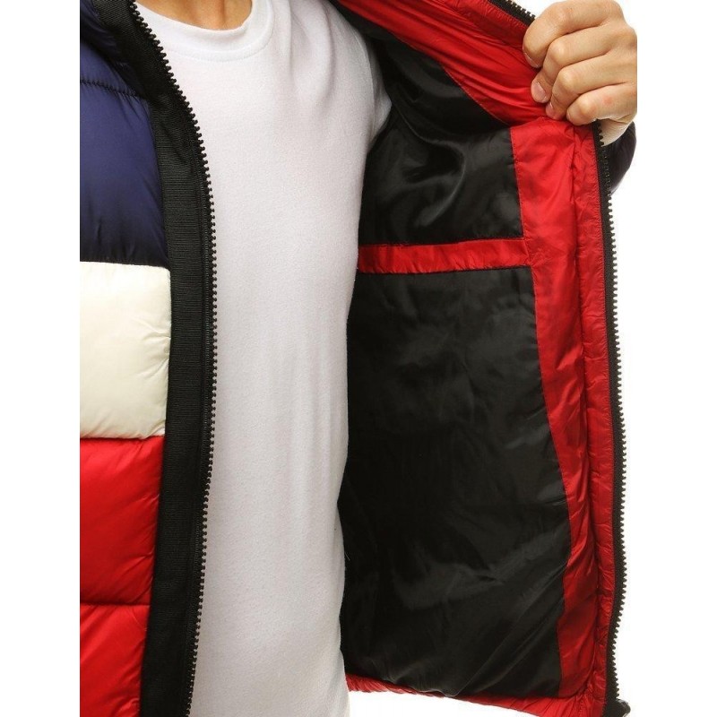 Zimná pánska prešívaná bunda TX3320 - tmavomodrá