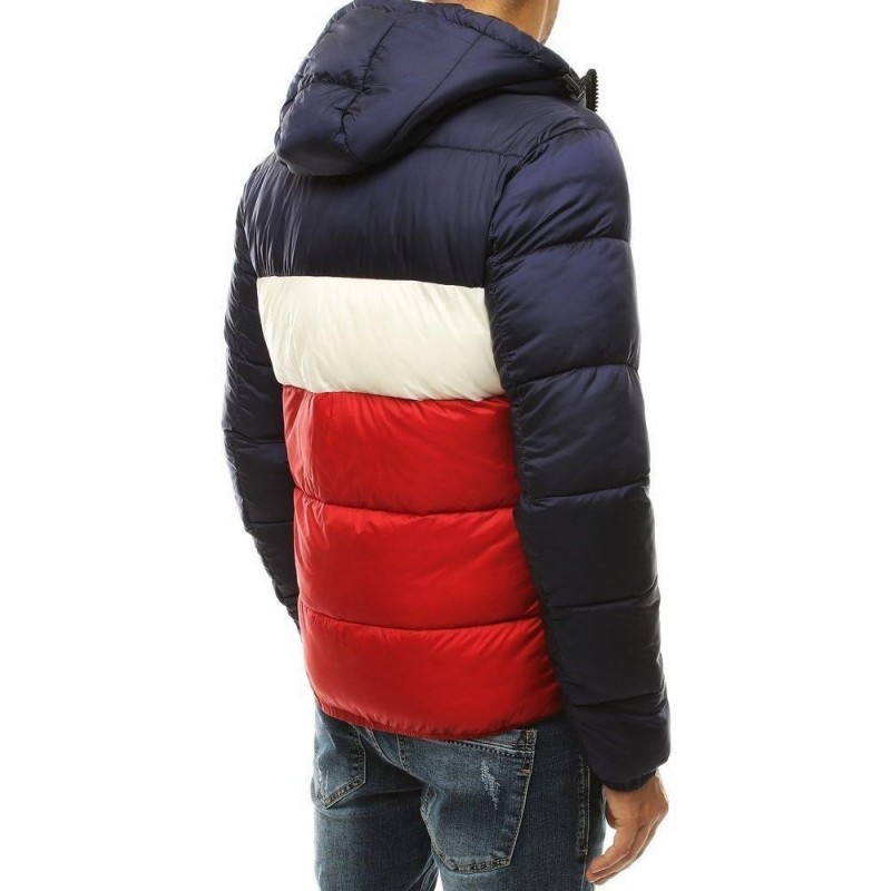 Zimná pánska prešívaná bunda TX3320 - tmavomodrá