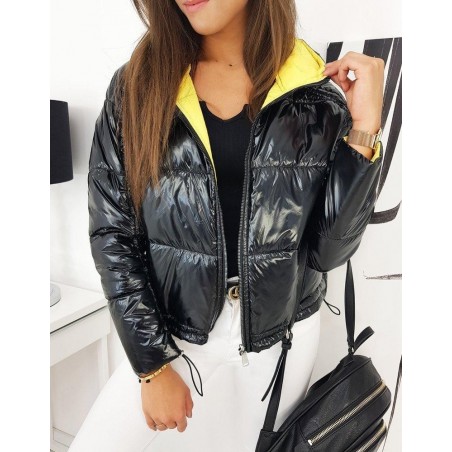 Dvojstranná dámska prechodná bunda SUVI TY1282 - čierna