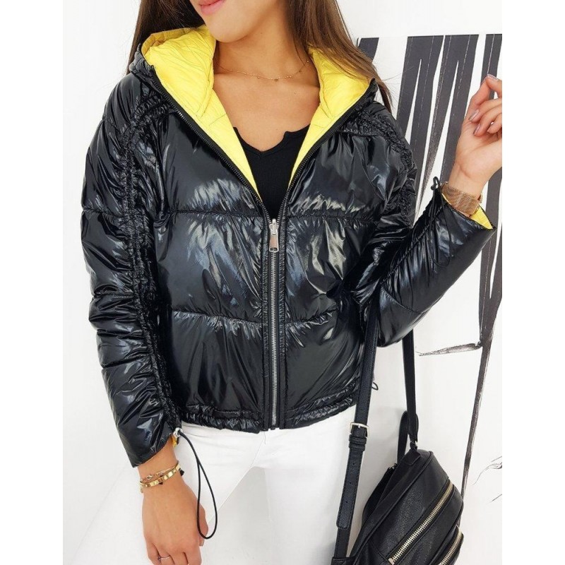 Dvojstranná dámska prechodná bunda SUVI TY1282 - čierna