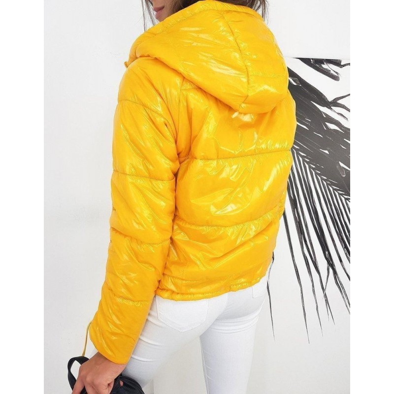 Dvojstranná dámska prechodná bunda SUVI TY1284 - žltá