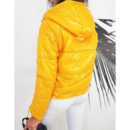 Dvojstranná dámska prechodná bunda SUVI TY1284 - žltá