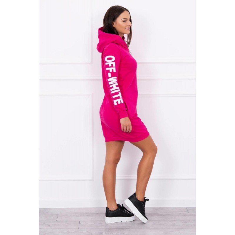 Mikinové dámske šaty 62072 - fuchsiové