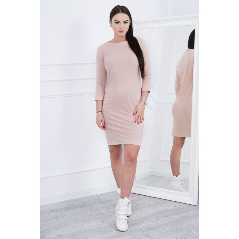 Šaty pre dámy 8825 - púdrovo béžové
