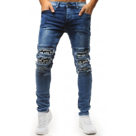 Pánske jeansove nohavice (ux1531) - modré