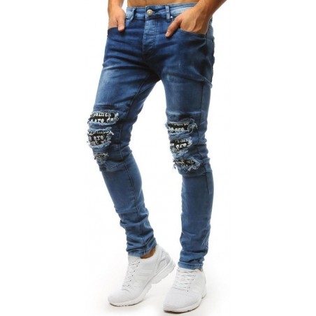 Pánske jeansove nohavice (ux1531) - modré
