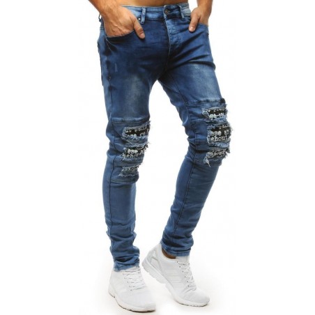 Pánske jeansove nohavice (ux1531) - modré