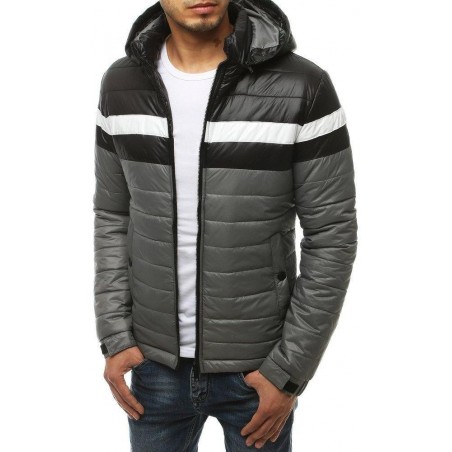 Pánska prechodná prešívaná bunda TX3438 - sivá