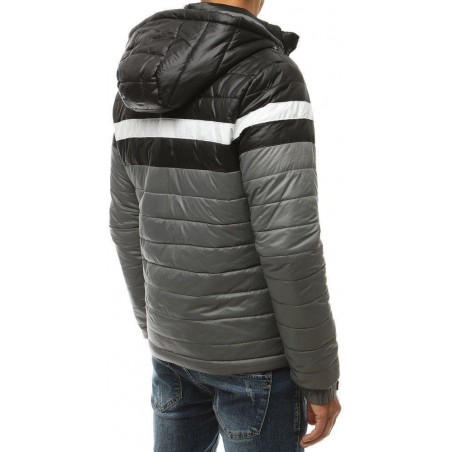 Pánska prechodná prešívaná bunda TX3438 - sivá