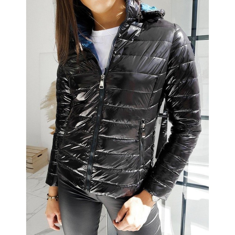 Prechodná dámska čierna bunda STELLONA TY1363