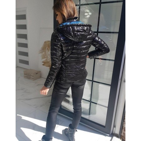 Prechodná dámska čierna bunda STELLONA TY1363