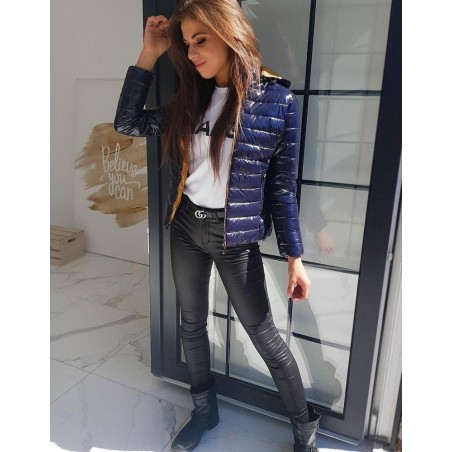 Prechodná dámska tmavomodrá bunda STELLONA TY1364