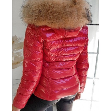 Prešívaná dámska zimná bunda BOSTONS TY1373 - červená