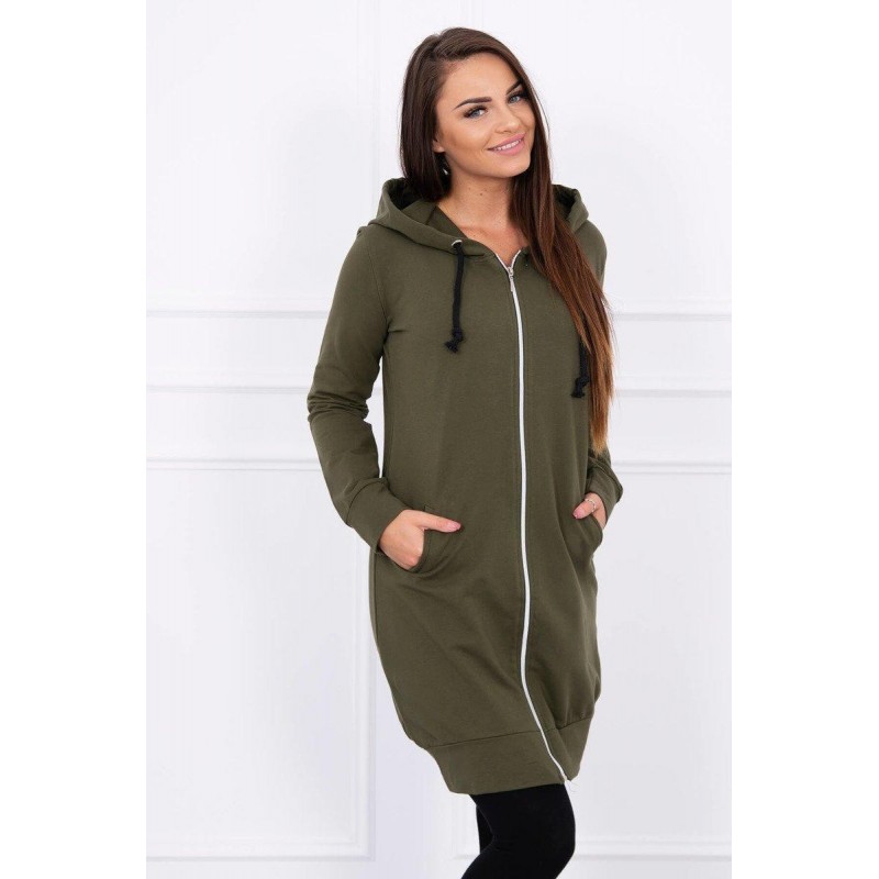 Dámska mikina s kapucňou 8924 - kaki