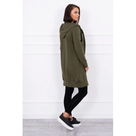 Dámska mikina s kapucňou 8924 - kaki