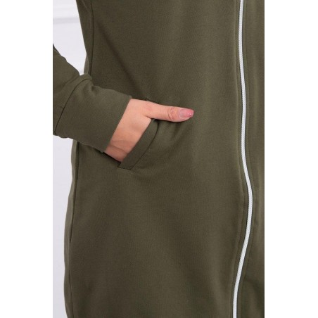 Dámska mikina s kapucňou 8924 - kaki