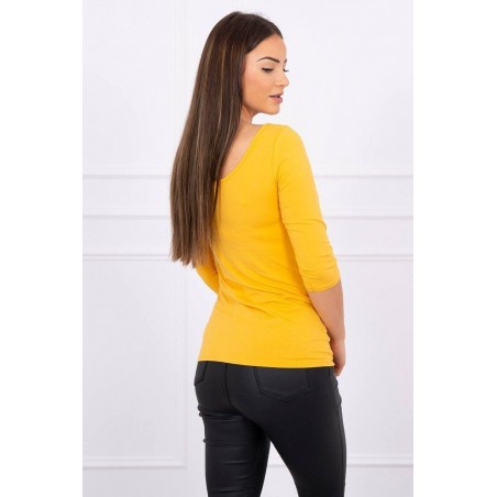 Dámska horčicová blúzka 8832