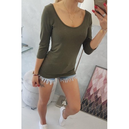 Dámska kaki blúzka 8832