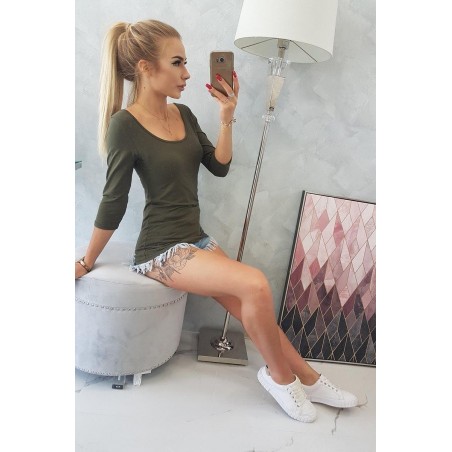 Dámska kaki blúzka 8832